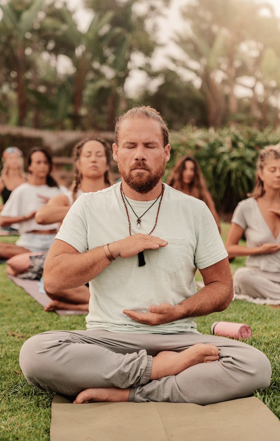 Daniel Tyack sitting outdoors in Encinitas